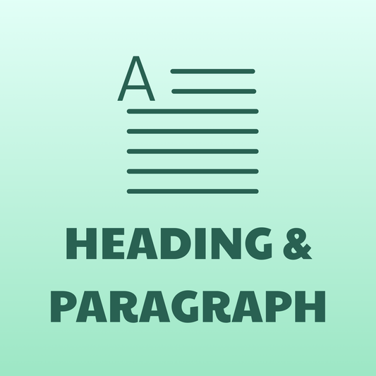 Heading & Paragraph