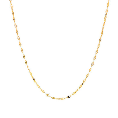 18K Gold Dainty Skinny Glitter Chain