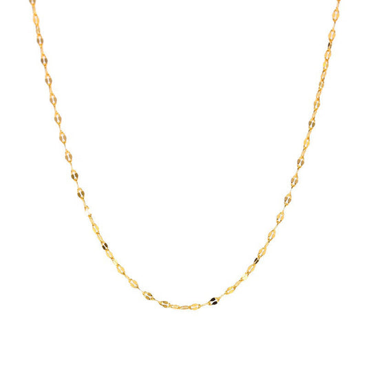 18K Gold Dainty Skinny Glitter Chain